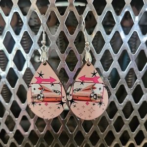 Atomic Mid Century Modern Classic Car Earrings